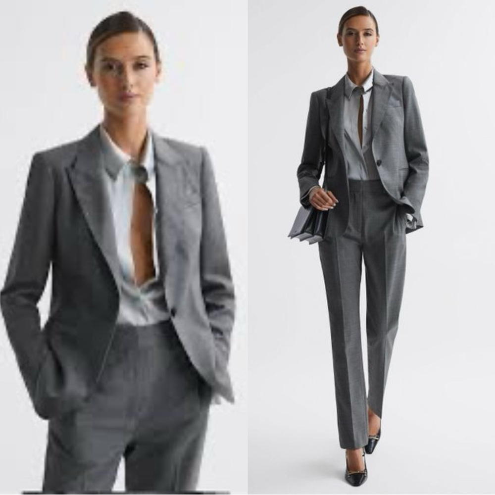 Reiss Layton wool single breasted blazer size 10